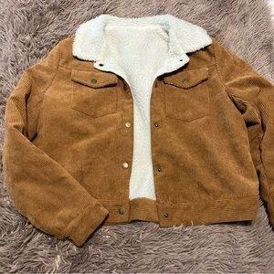 Teddy Lined/Corduroy Jacket